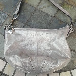 Coach champagne shimmer purse